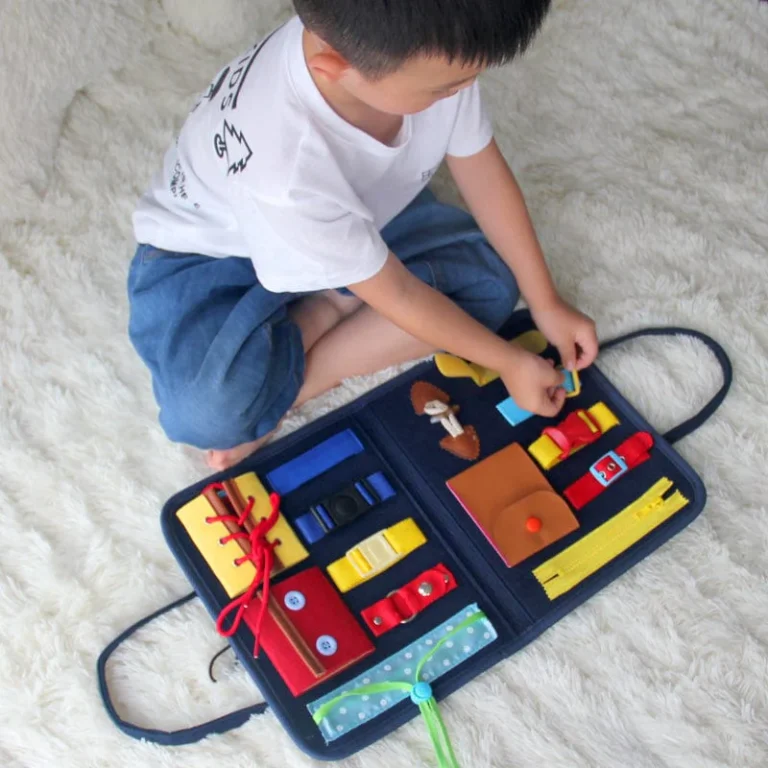 Improve your Child’s Cognitive Skills with Appealing Buckle Toy Busy Board 